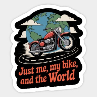 Solo Adventure Rider Motorcycle Touring Sticker
